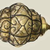 Amber Venetian lantern pendant light