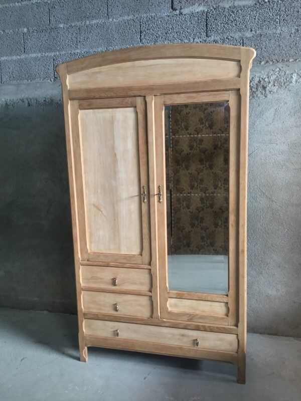 Raw wood hotel cabinet