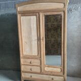 Raw wood hotel cabinet