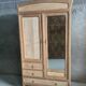 Raw wood hotel cabinet