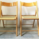 Pair of folding chairs year 80s