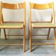 Pair of folding chairs year 80s