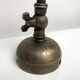Gooseneck wall lamp old style silver metal patinated