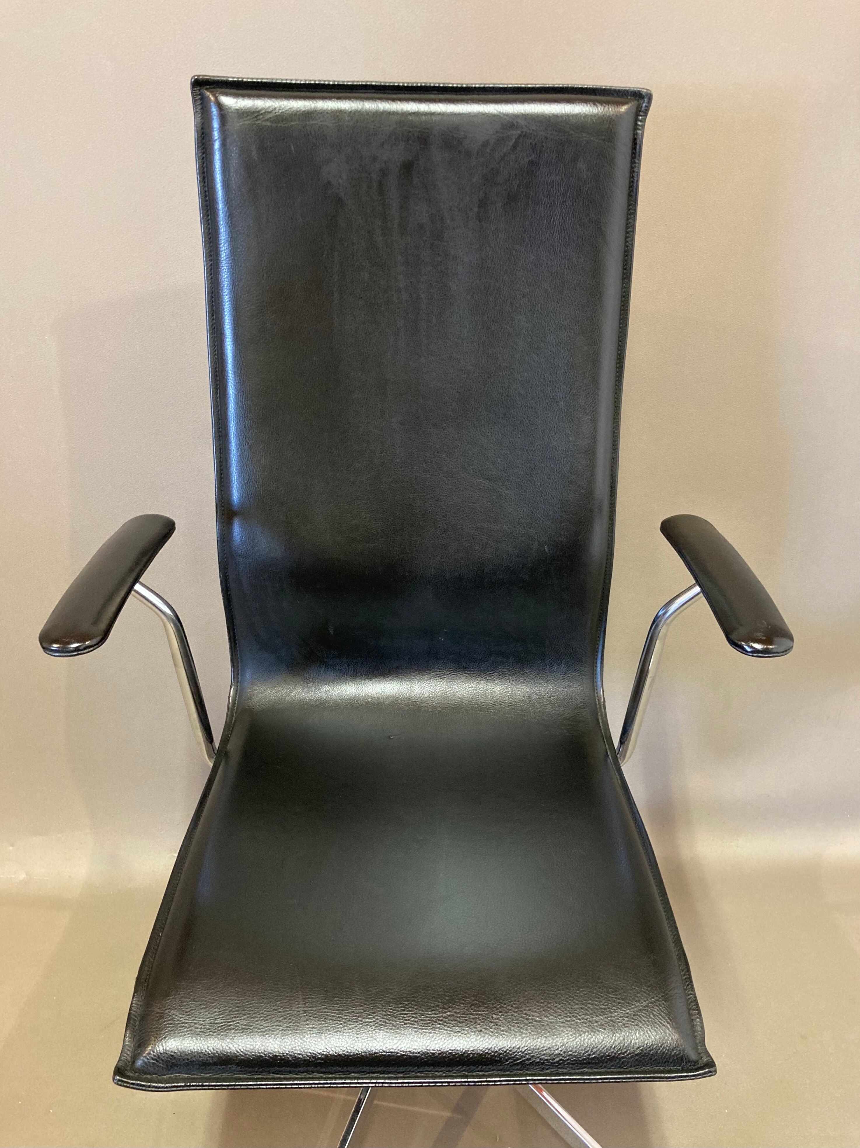 Leather office chair "bent krogh"