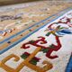 Vintage chinese art deco handmade carpet 120cm x 213cm 1960s, 1c429