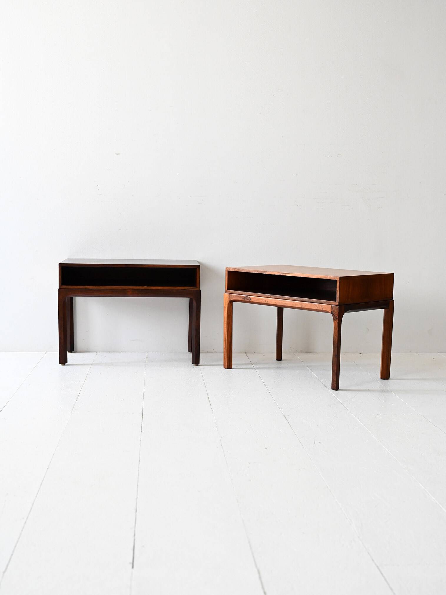 Pair of rosewood nightstands by Kai Kristiansen