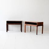 Pair of rosewood nightstands by Kai Kristiansen