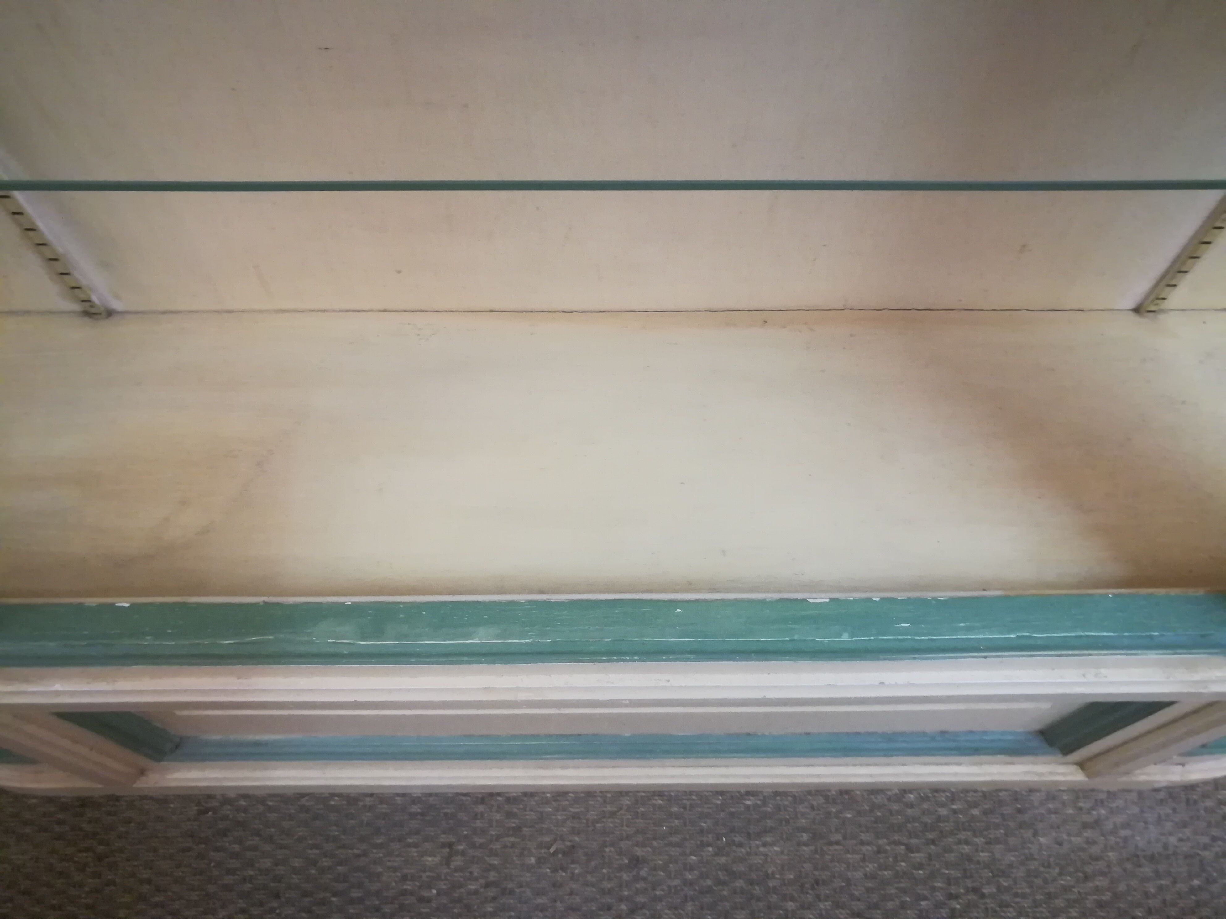 Library curved late nineteenth patina