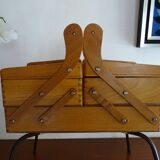 Vintage wood standing worker