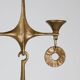 Grand Chandelier Suspended Candelabrum Brutalist Michael Harjes, 1970s