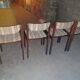 Denmark, 1980, set of 4 curly wool chairs
