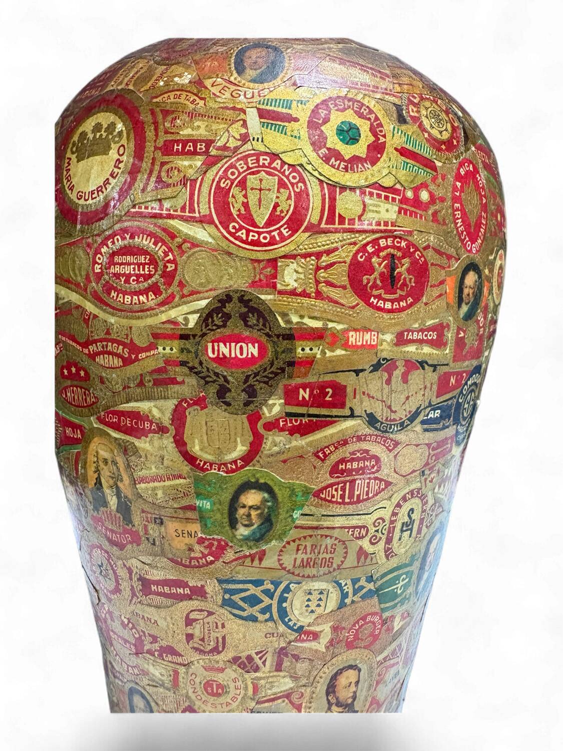 Vase with Cigar Ring Decorations – Folk Art, around 1900