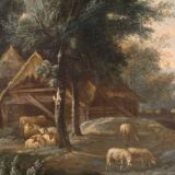 Refined 18th Century Bucolic Landscape Painting