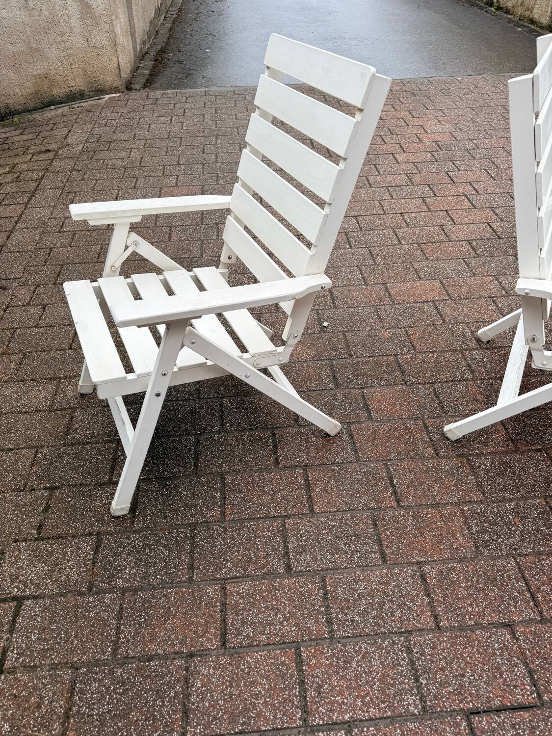 2 chaises transat des années 80