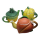 Trio of Fruit Teapot Original Vintage