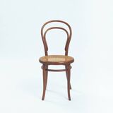 chaises de bistrot anciennes Thonet n° 14 118 en bois courbé et sangles, 1880, lot de 3
