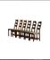 Set of 6 Henning Kjærnulf Oak Dining Chairs with Hessian Upholstery, Denmar