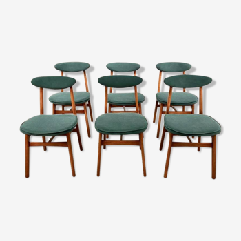 Set of 6 chairs designed by T. Halas vintage 60
