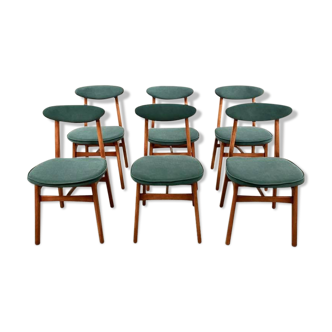Set of 6 chairs designed by T. Halas vintage 60
