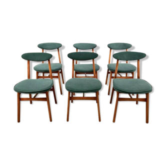 Ensemble de 6 chaises conçues par T. Halas vintage 60