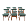 Ensemble de 6 chaises conçues par T. Halas vintage 60