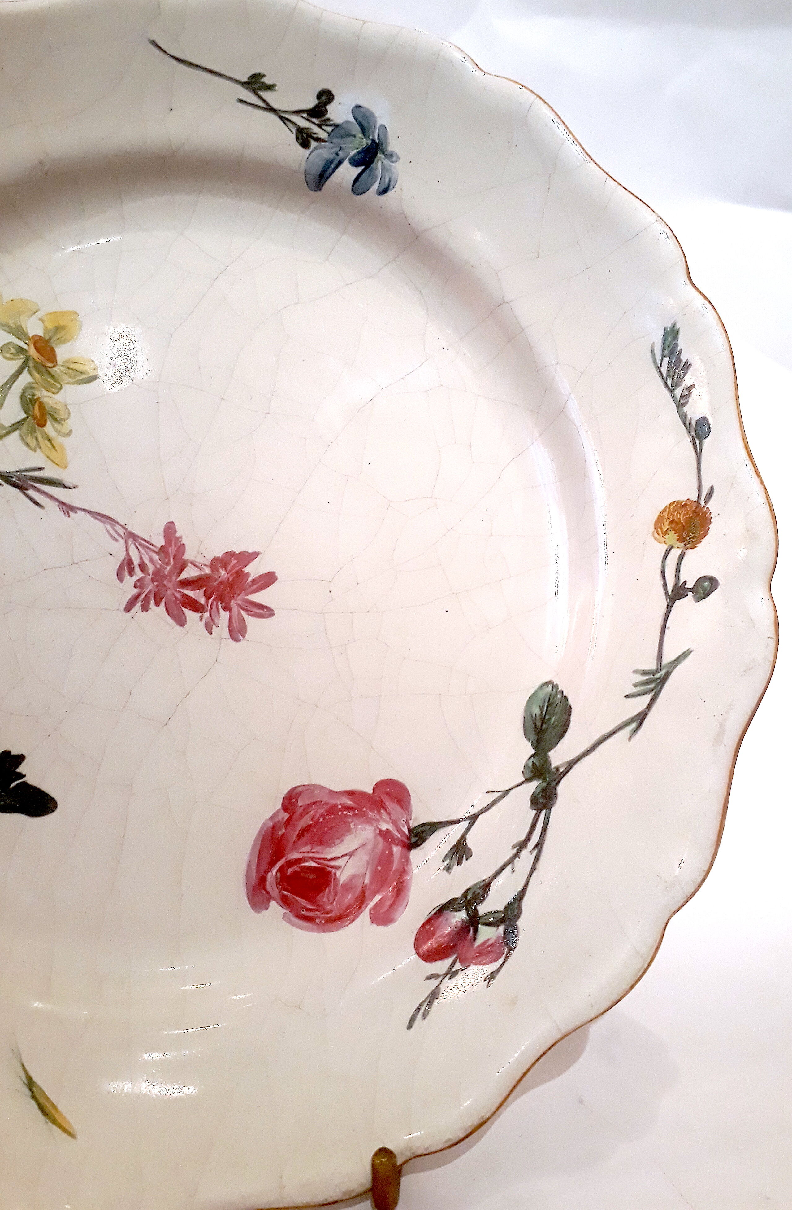 18th century Marseille earthenware plate