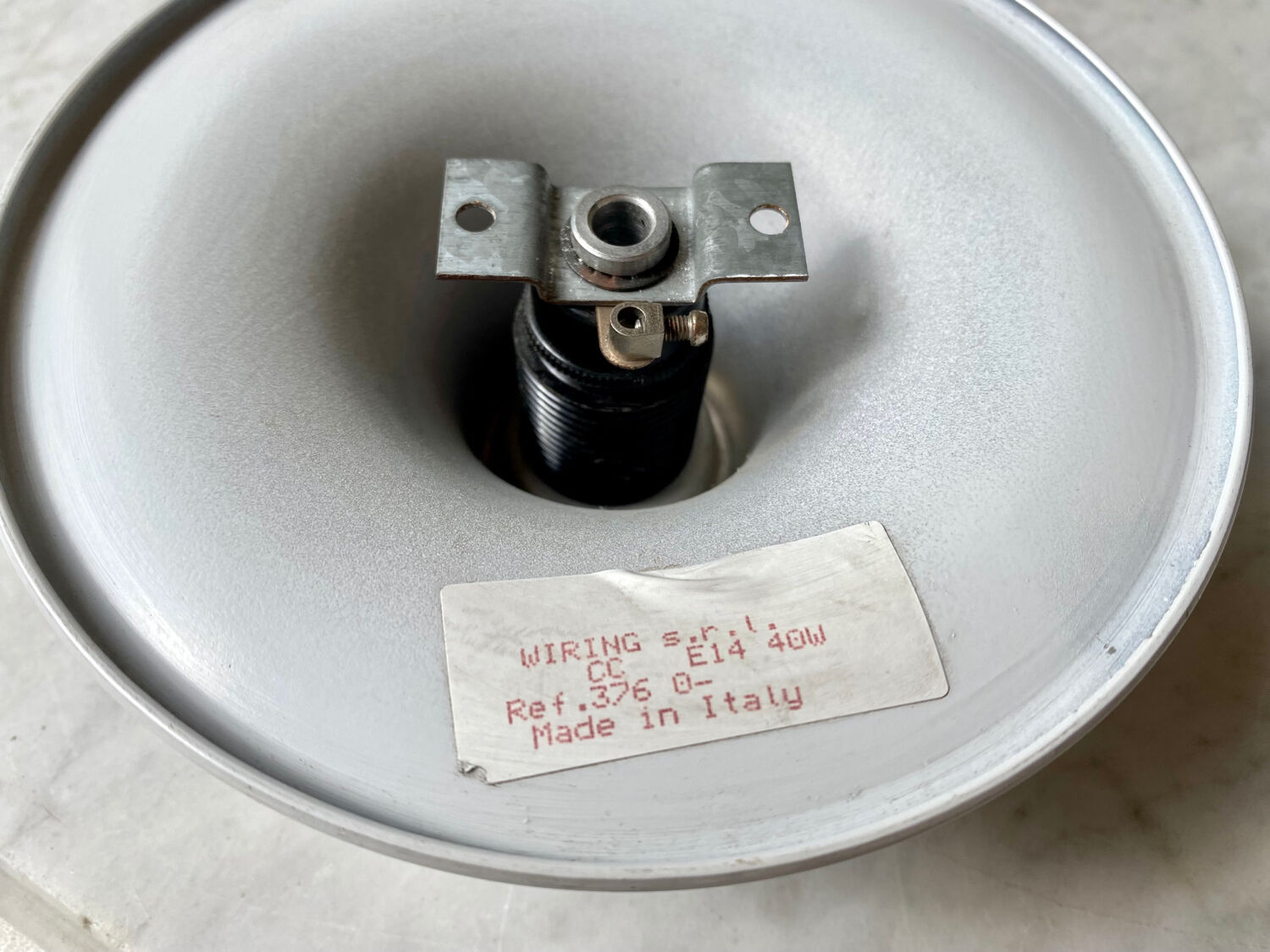 Design wall or ceiling lamp Space age Italy vintage 70