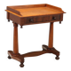Antique mahogany writing desk with drawer, Italy, 19th century.