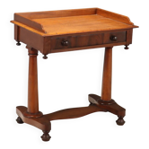 Antique mahogany writing desk with drawer, Italy, 19th century.