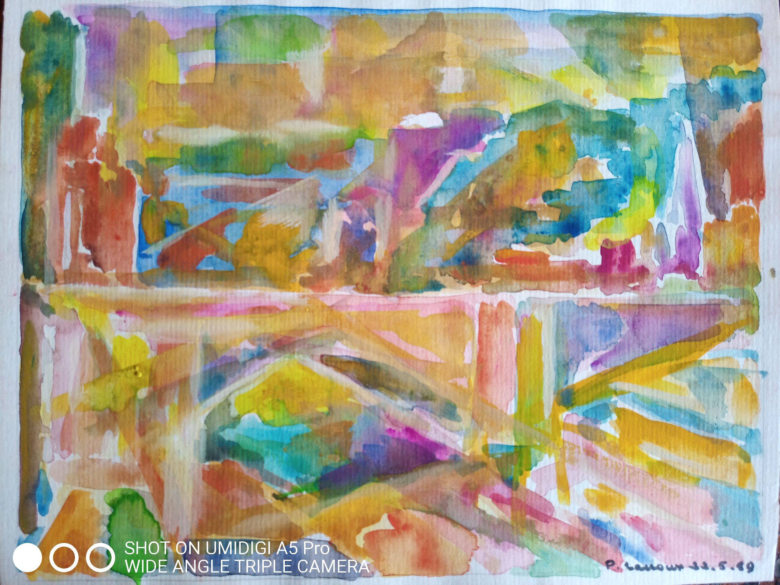 Pierre Lacroux (1909-1993) Gouache on paper 24 x 32 cm - from 1989 - (288)