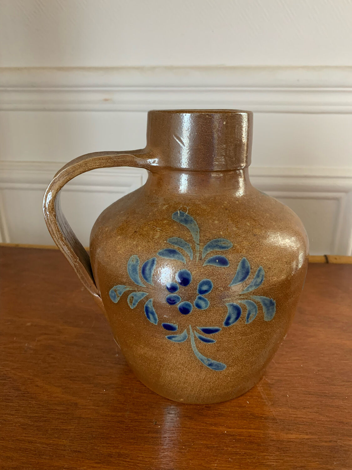 Painted sandstone jug