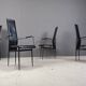 Chaises de salle à manger vintage S44 de Giancarlo Vegni pour Fasem, lot de 4, années 1980