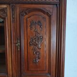 Louis XVI two-body sideboard stamped in walnut