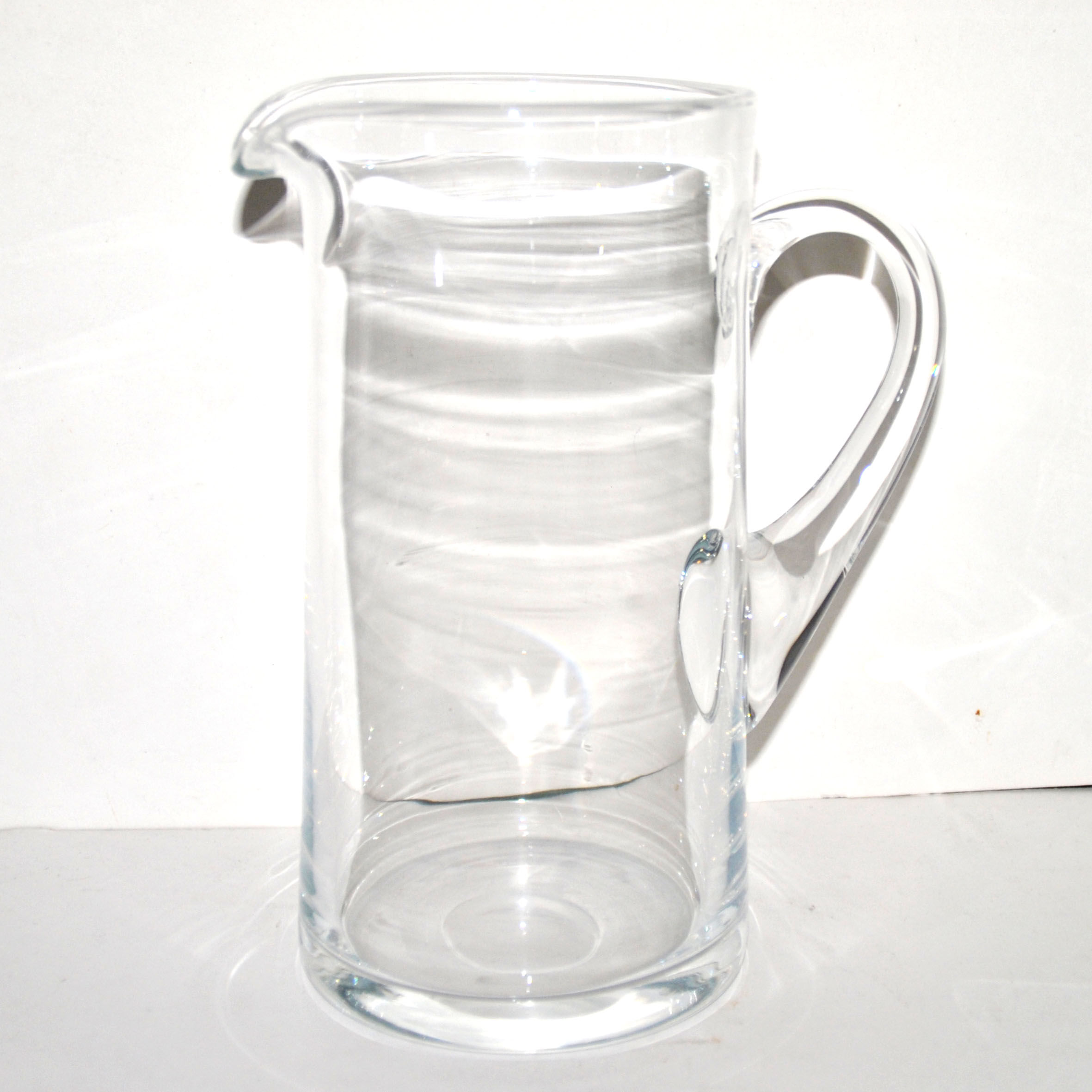 Vintage blown glass water pitcher Broc pitcher