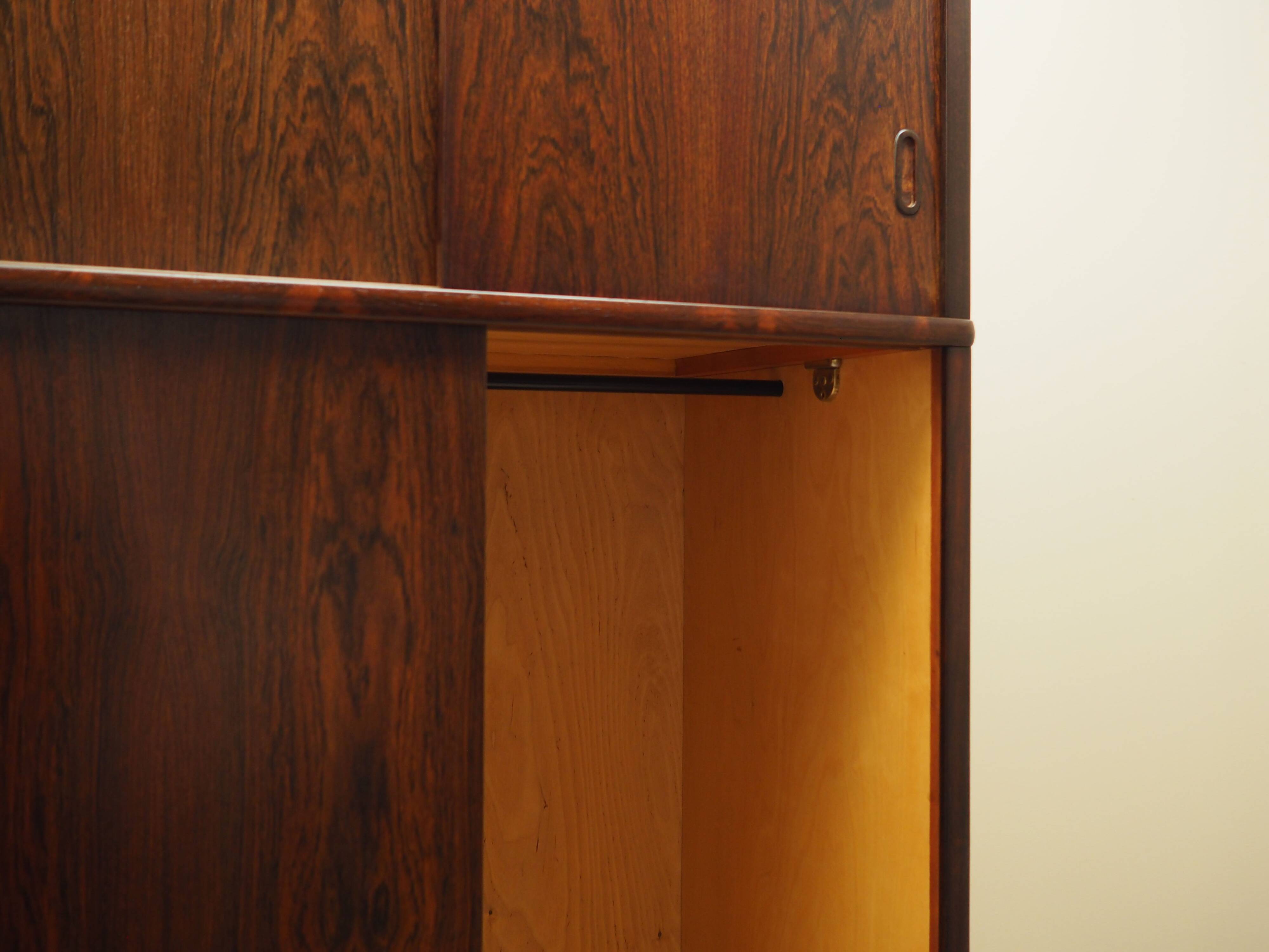 Rosewood wardrobe, Danish design, 1970s, production: Denmark
