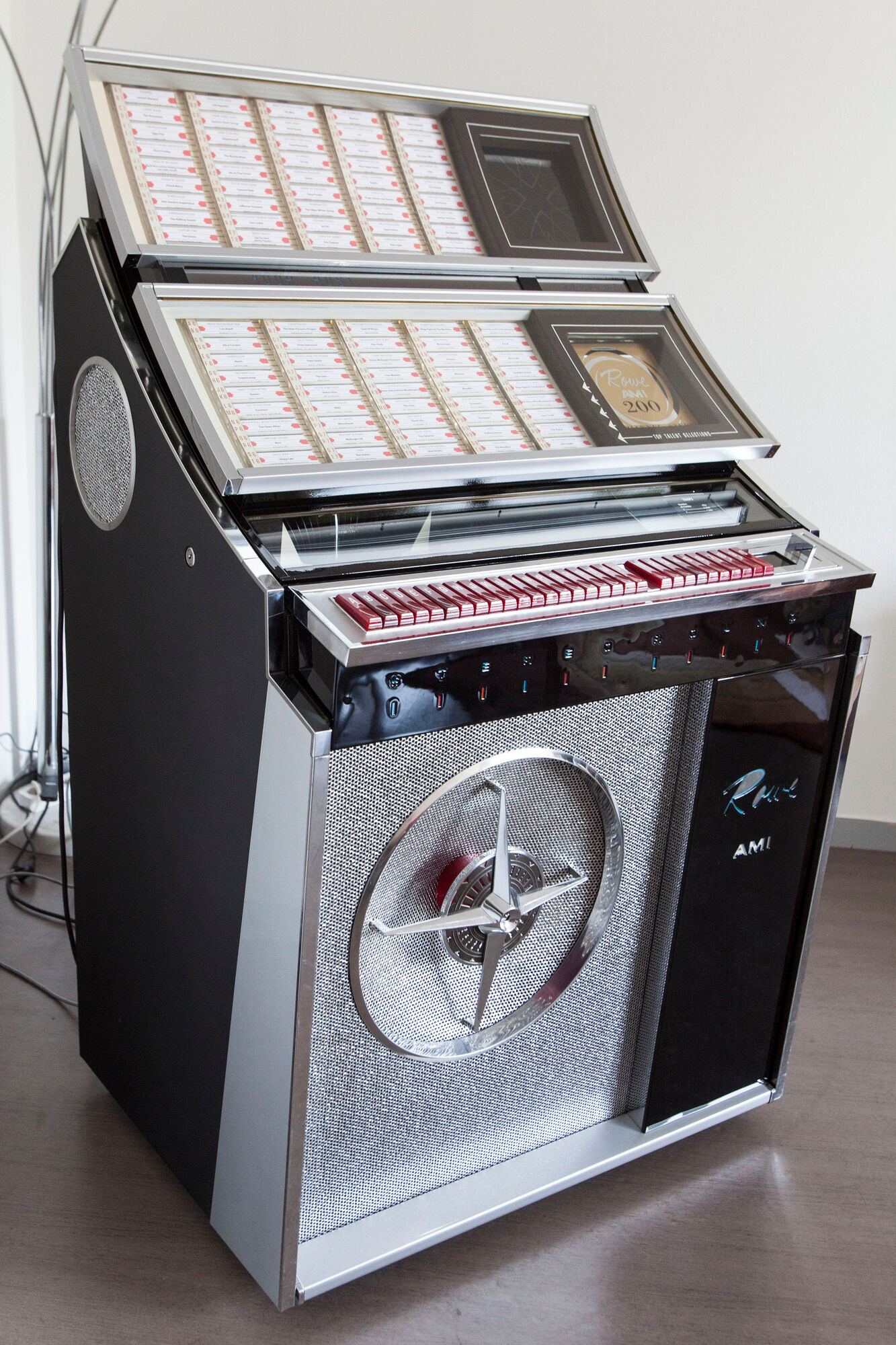 Jukebox Rowe friend from 1963 model"Jal" capa 100 vinyl compilation pop, rock, metal from 1950 to 1990