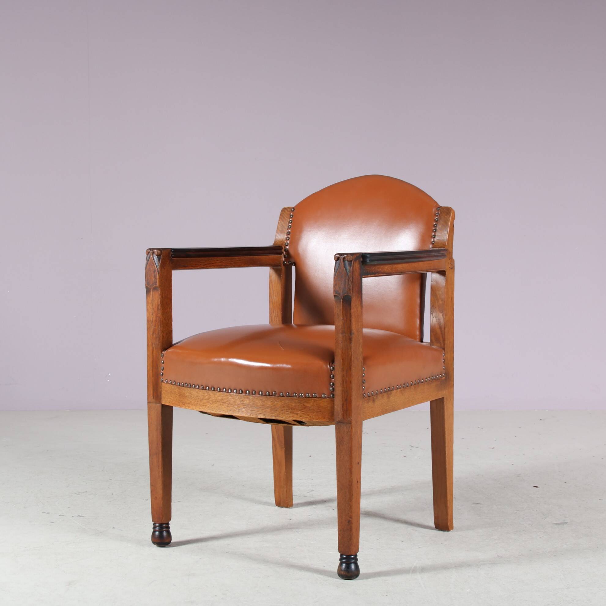 1920s Amsterdamse School style chair by Paul Bromberg for ‘t Woonhuys, Amst