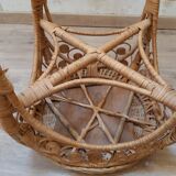 Rattan peacock stool 60