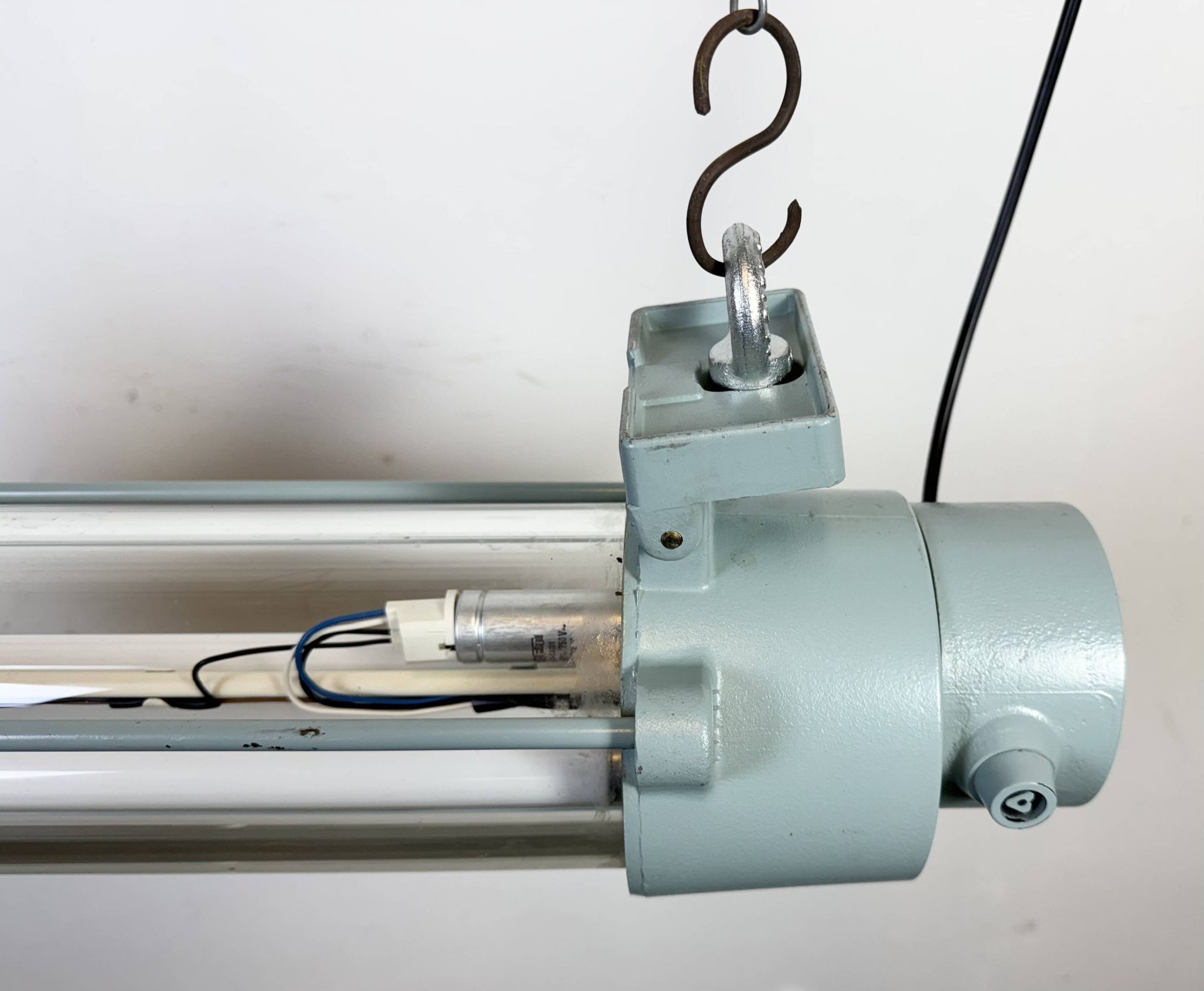 Industrial East German Fluorescent Tube Light From Leuchtenbau Wittenberg, 1980s