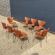 10x Fritz Hansen series 7 Vlinderstoelen in Cognac leather NIEUW!!
