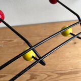 Vintage ball coat rack / hook in colours