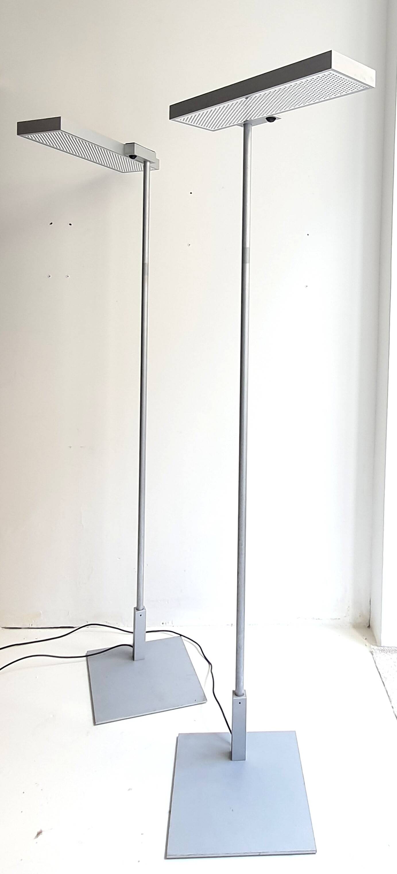 Pair of Regent vintage motion sensor floor lamps from the 90s