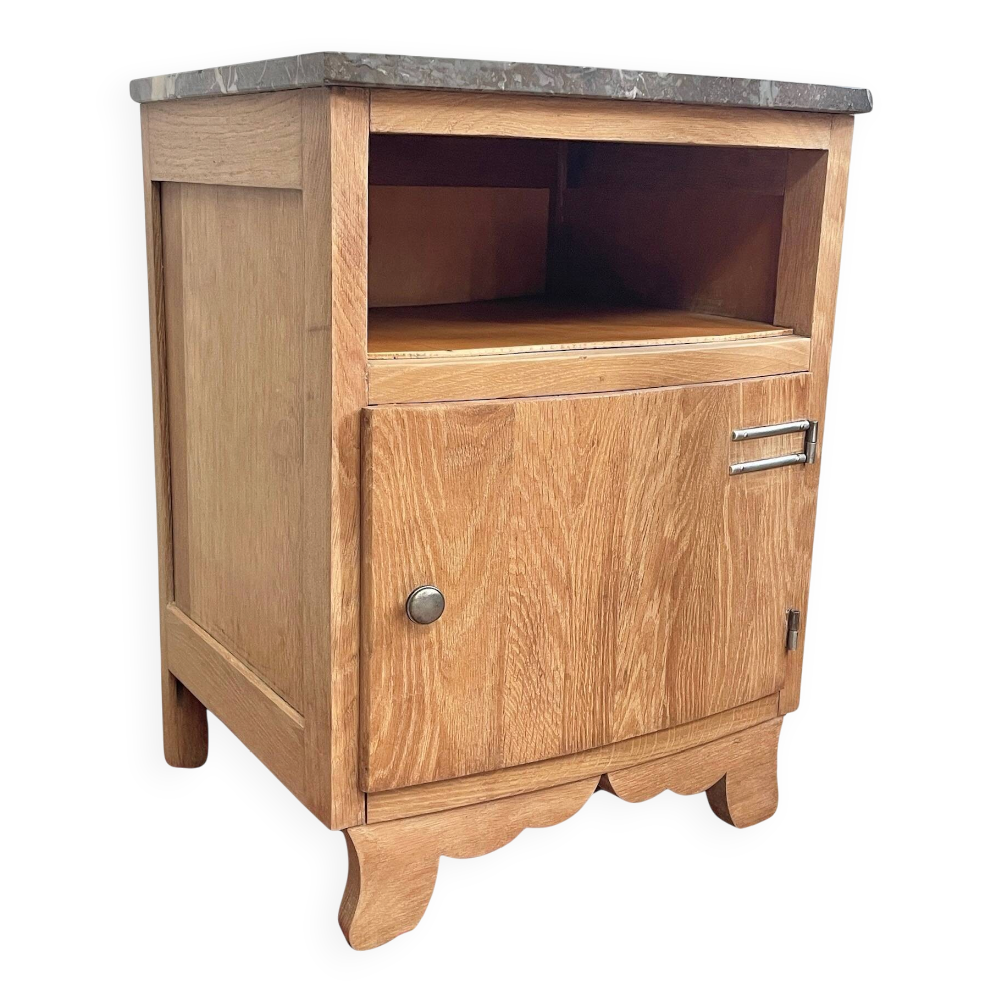 Nightstand Oak and marble