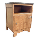 Nightstand Oak and marble