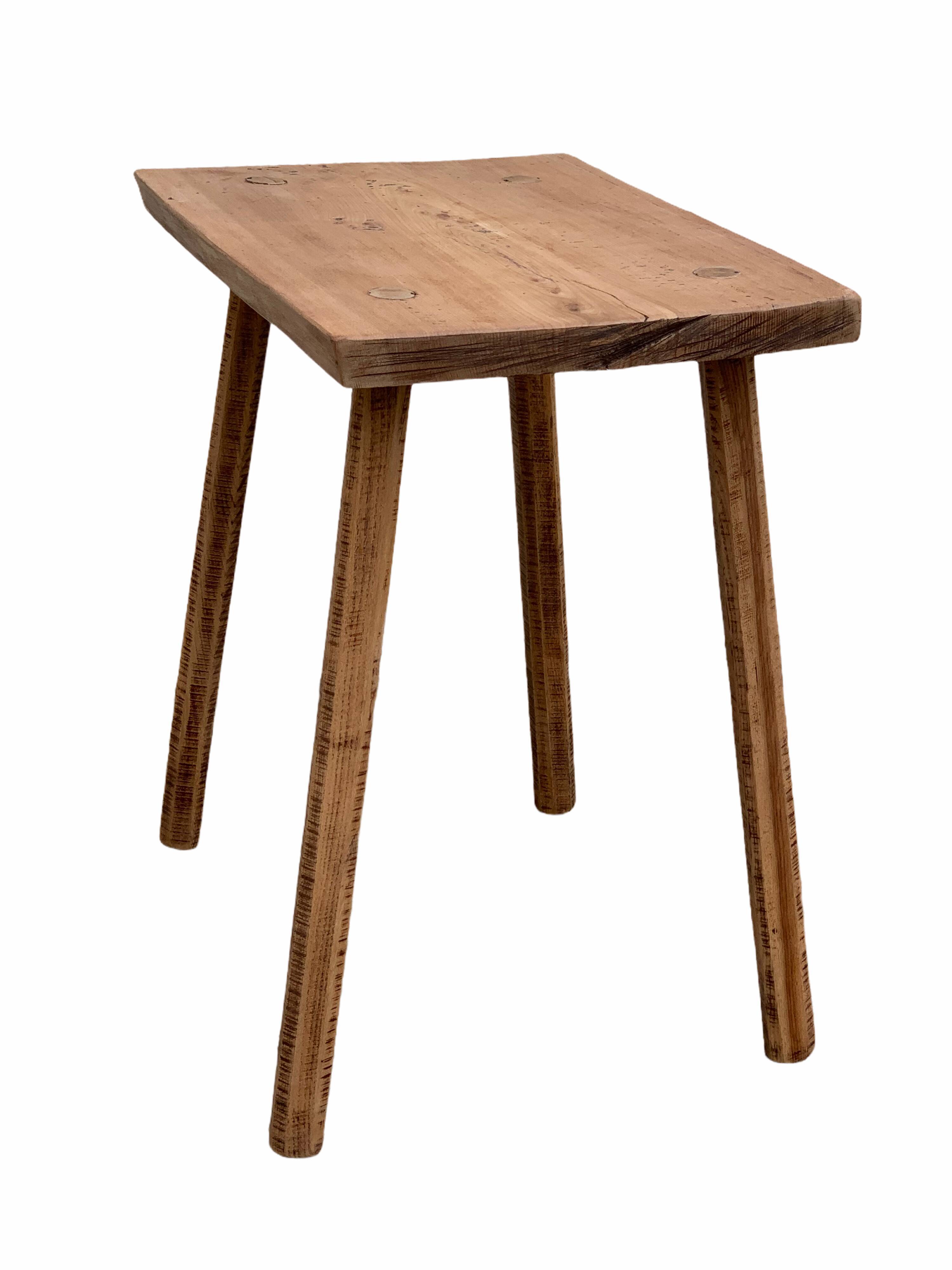 Brutalist table wood raw