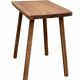 Brutalist table wood raw