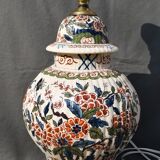 BIG LAMP IN DELFT DE DELFT polychrome decoration THE PARIS LAMPE