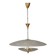 Lustre vintage années 40 en cristal décoré et laiton design italien
