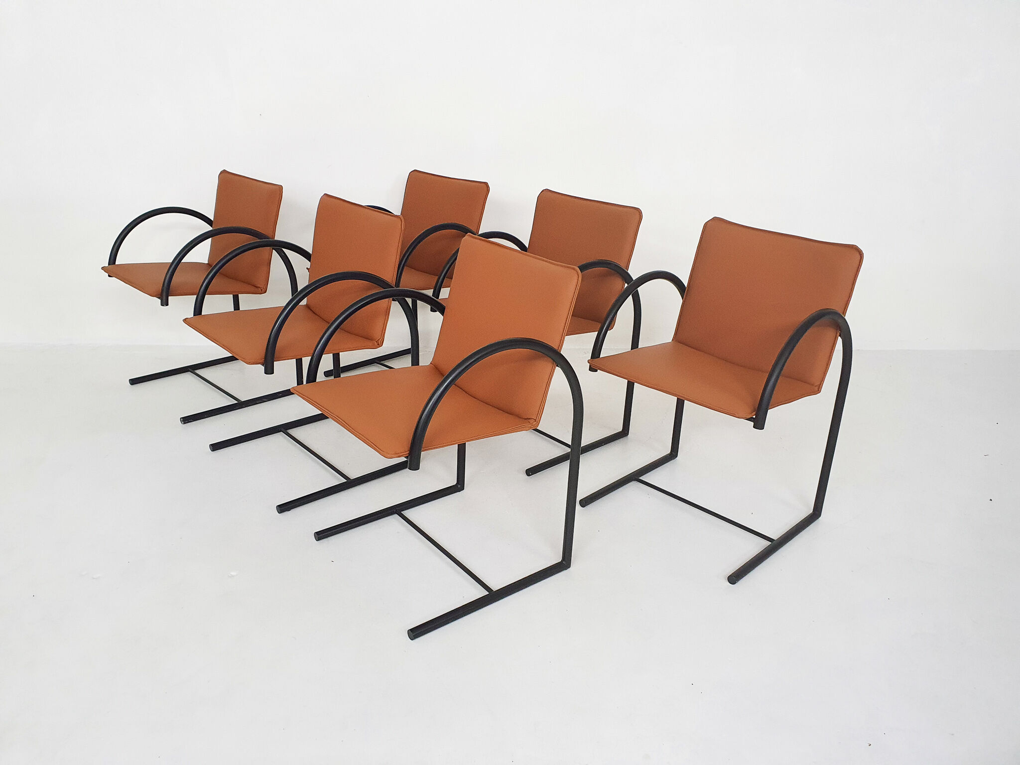 Set of six "Cirkel 1" dining chairs by Karel Boonzaaijer &amp; Pierre Mazairac for Metaform, The Net