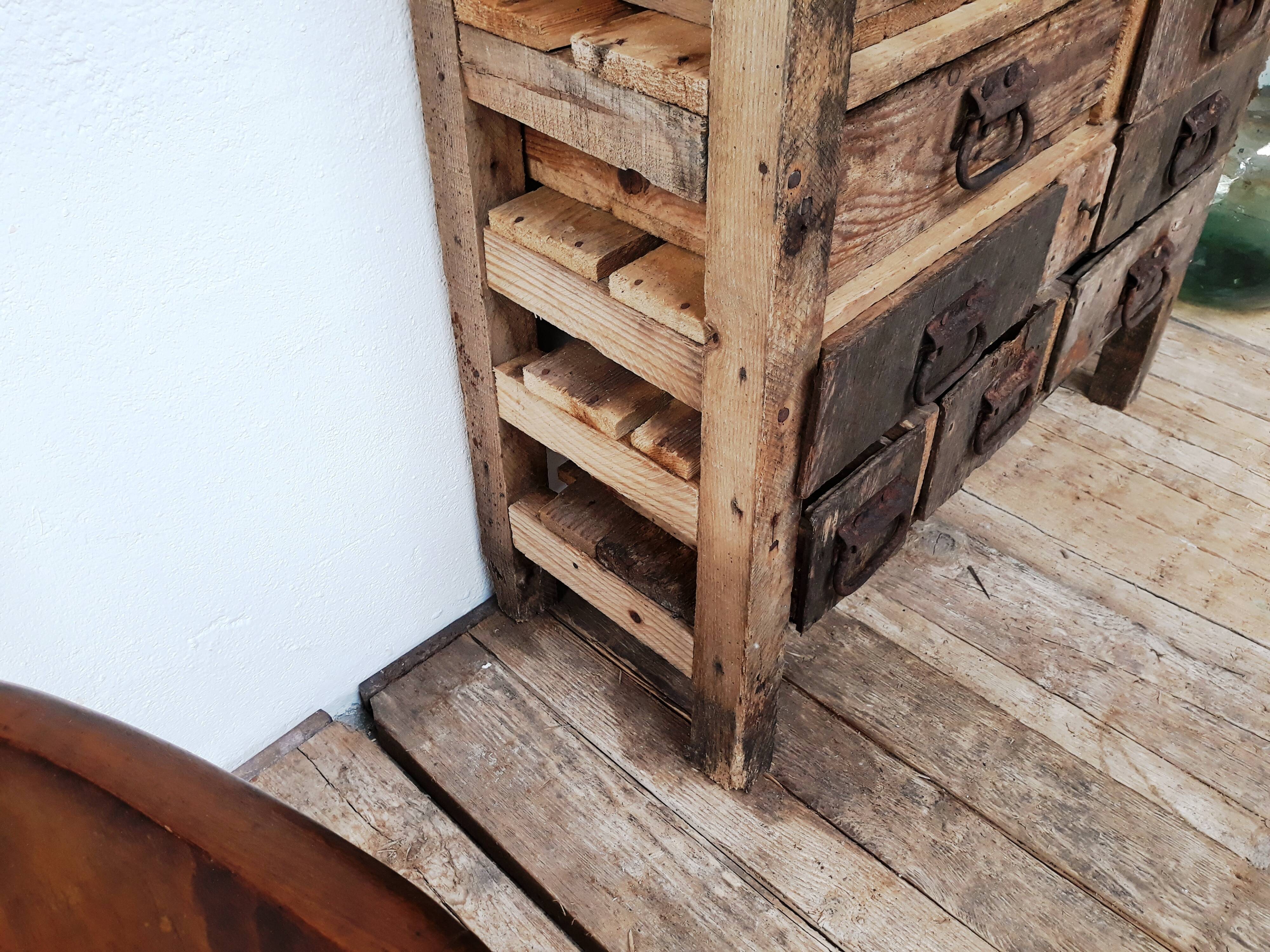 Craft cabinet with drawers